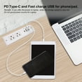 thumbnail image 2 of 20W PD USB C Desk Power Strip, Recessed Outlet,Fast Charge, 6.56ft Extension Cord for Nightstand Countertop, 2 of 6
