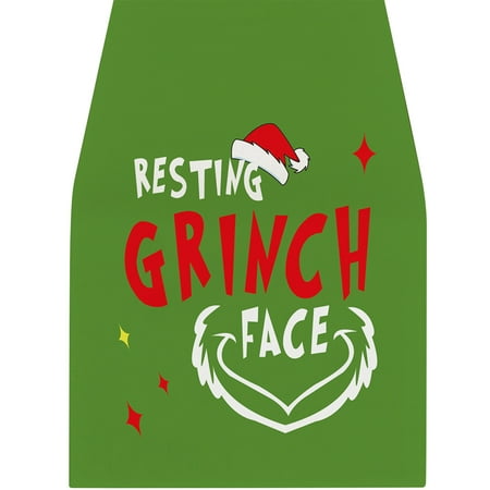 

LINMOUA Christmas Decorations mas Table Runner Merry Christmas Whoville Winter Holiday Party Fireplace Kitchen Dining Room Home Decor Decor for Christmas Gifts