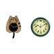 thumbnail image 1 of Bonito reloj de pared con pájaros musicales, adorno decorativo para colgar en la pared, reloj silencioso para cocina y dormitorio., 1 of 8