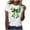White(Type 85), variant on Otvok Women'S T Shirts Summer Tops Four-Leaf Clover Graphic Tee Short Sleeve Vacation Casual Patricks Blouses