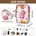 thumbnail image 3 of Haosy Accordion File Organizer Zipper Binder 500 Sheet 6-Tab Expanding File Folder Multi-Pocket 1.2 Inch 3 Ring Pretty Bears, 3 of 7