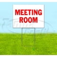 thumbnail image 1 of Meeting Room (18" x 24") Yard Sign, Includes Metal Step Stake, 1 of 6