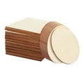 thumbnail image 2 of Piezas de madera sin tratar de 4x4 pulgadas, recortes de madera en blanco para manualidades, decoración del hogar, pintura, barniz, posavasos de madera sin tratar 20 piezas mixtas, 2 of 9
