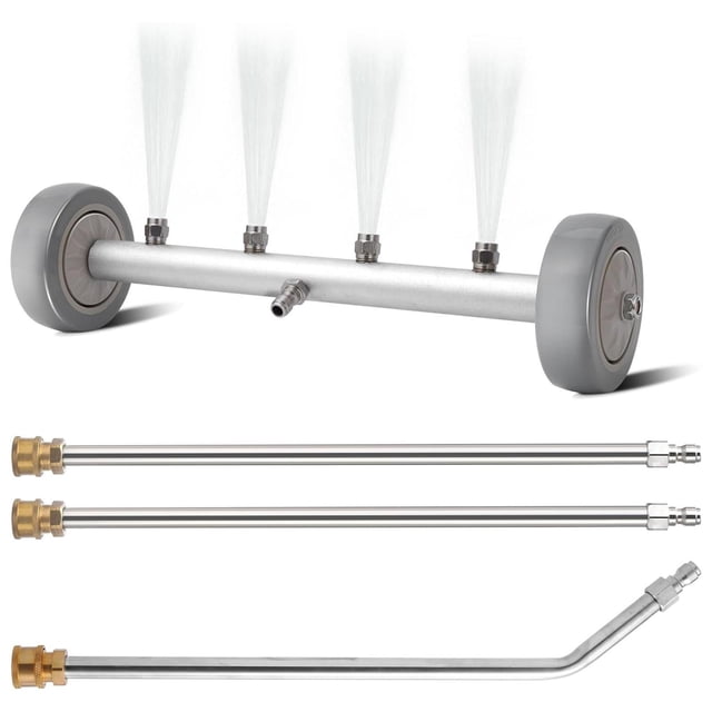 3 varillas de extensión para hidrolavadora, piezas de reparación, multifuncionales, 4000 PSI, fáciles de instalar para limpiadores de bajos y sin conector