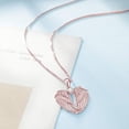 thumbnail image 2 of Angel Wings Necklace 925 Sterling Silver Guardian Angel Wings Pendant Necklace Birthstone Necklace for Women  Christmas Jewelry Gifts, 2 of 10