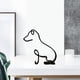 thumbnail image 3 of Estatua de perro abstracta de metal moderna, escultura decorativa, decoración creativa para sala de estar. El 116x102cm, 3 of 7