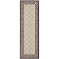 thumbnail image 1 of Safavieh Courtyard Indoor Outdoor Runner Rug, Sand / Black, 2'3' x 10', 1 of 4