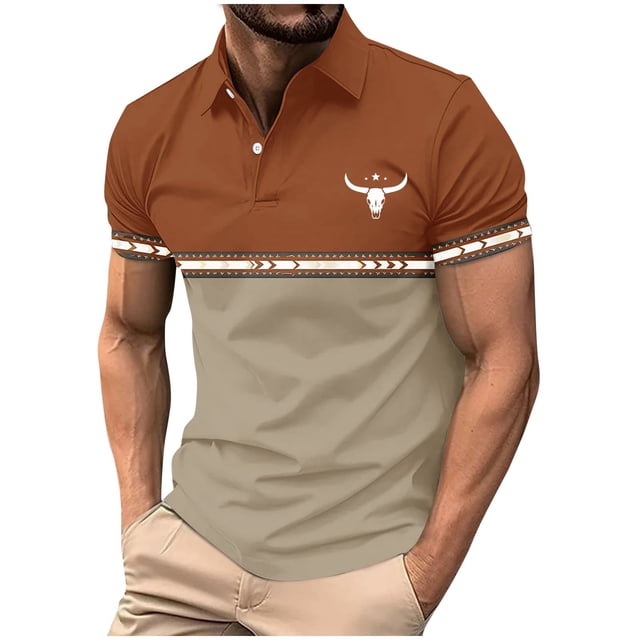 Mens Manga Corta Botón Abajo Camisas con Bolsillo Pulover Botón de Impresión de la Camisa de Solapa de Poliéster Cuello de Vuelta, Blusa Casual para Hombres