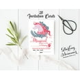 thumbnail image 3 of Darling Souvenir White Birthday Invitation Card Printable Elegant Fill or Write In Blank Party Invites 28 Pcs 5 x 7 Inches, 3 of 5