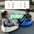 thumbnail image 6 of Hikiddo Electric Bumper Car for Kids, 12V Bumper Car Ride on Toys for Toddlers Aged 3 4 5, with Remote, Bluetooth - White, 6 of 10