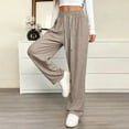 thumbnail image 4 of Felirenzacia Women's Casual Sweatpants, Elastic Waist Band Drawstring Open Bottom Jogger Pants, Athleisure Gym Wear Trousers, 4 of 5