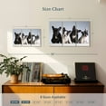 thumbnail image 4 of Elephant Stock French Bulldog Puppies Wall Art - Horizontal Multi Panel Canvas - Living Room Wall Decor - Animal Multi Panel - Blue And Black Decor - 33" x 20", 4 of 8