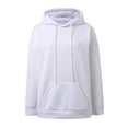 thumbnail image 5 of Spring Fashion Hoodie for Women with Wing Sequin Design Cozy Pullover Casual Loose Fit Long Sleeve Sweatshirt for Daily Wear Hooded White XXXL, 5 of 7