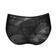 thumbnail image 7 of Bigersell Bikini Panties for Women Clearance Silk Panties Women Bikini Panty Style P-546 Polyester Cheeky Panties No Show Thongs Ladies Briefs High Waist Women's Panties Black XL, 7 of 7