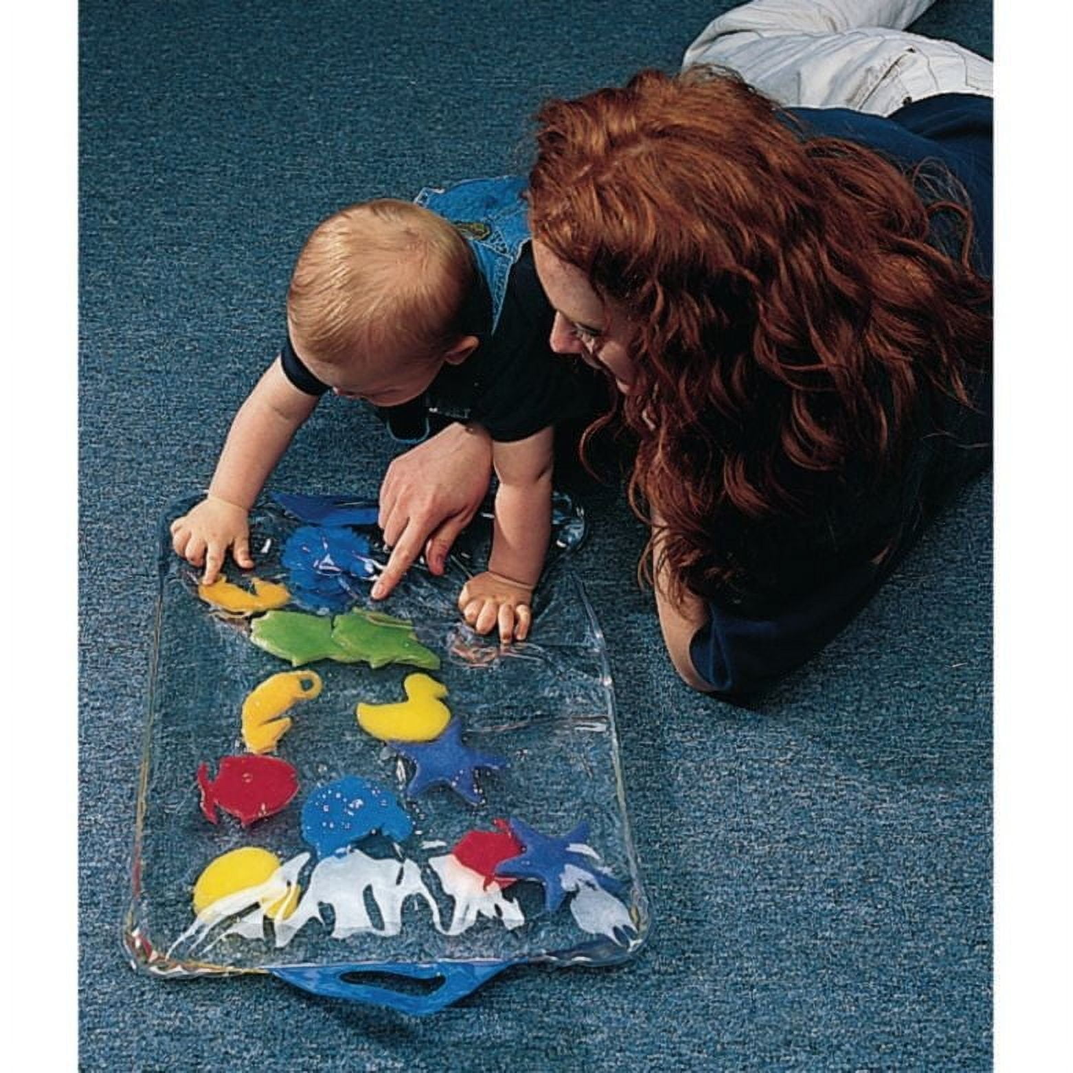 S&S Worldwide Soothing Sensory Pat Mat.  Fill With Hot or Cold Water to Stimulate Senses and Relieve Stiff and Arthritic Hands.  16" x 22".