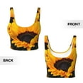 thumbnail image 5 of Lsque Flower Bush Sunflower Printed Women'S Sports Bra, Compression, Moisture Wicking, High-Impact Sports Bra For Women,Supportive sports bra-Small, 5 of 9