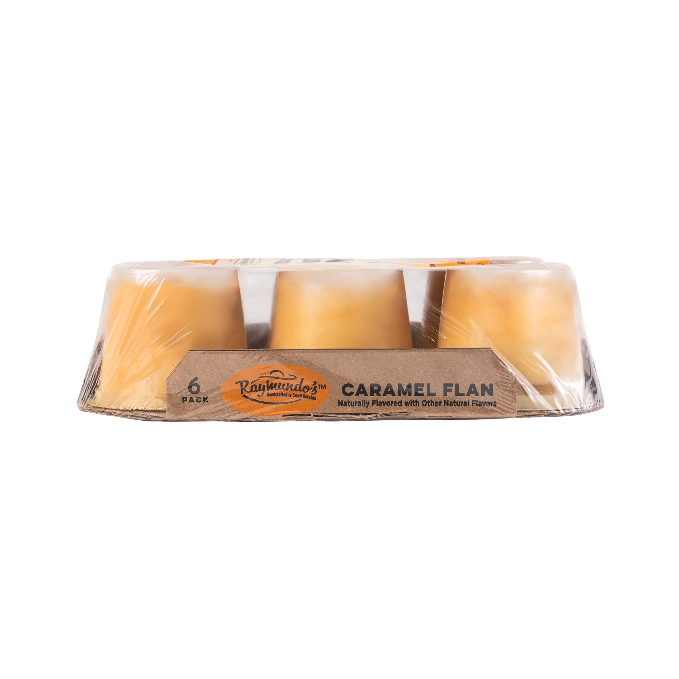 Raymundo's Caramel Flan Dessert Refrigerated Snack Cups, 4 oz, 6 Pack, Peanut-Free