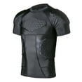 thumbnail image 1 of Chandail de Compression Rembourré pour Hommes Chandail Protecteur Protecteur de Poitrine pour Côtes pour Football Paintball Baseball, 1 of 8