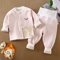 thumbnail image 2 of Gubotare Toddler Outfits for Boys Winter Baby Boys Fall Clothes Toddler Boys Pants Set Outfit Soft Sweatshirts Set Fall Winter Clothing Sets for Boys 3 6 9 12 24 Months 3T (Pink,18-24 Months), 2 of 4