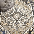 thumbnail image 6 of SAFAVIEH Pyramid Gladwyn Medallion Area Rug, Grey/Navy Gold, 6'7" x 6'7" Round, 6 of 10