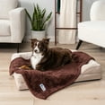 thumbnail image 3 of PetAmi Dog Blanket for Small Dogs Brown, Fluffy Soft Puppy Blanket, Sherpa Fleece Cat Blanket for Kitten Doggie, Calming Pet Blanket Throw for Couch Sofa Bed Washable, Small 24x32, 3 of 7