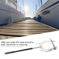thumbnail image 4 of Gancho De Amarre, Gancho De Muelle De aleación De Aluminio Plateado Fácil Flexible Para Amarrar Para Barco Atracado, 4 of 7