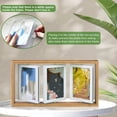 thumbnail image 3 of 4x6 Rotating Picture Frame Desktop Rustic 4x6in Wooden Photo Frames, Double Side-Display 6 Photos, Floating 4x6 Collage Family PictureFrame for Tabletop Display, 3 of 4