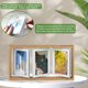 thumbnail image 3 of 4x6 Rotating Picture Frame Desktop Rustic 4x6in Wooden Photo Frames, Double Side-Display 6 Photos, Floating 4x6 Collage Family PictureFrame for Tabletop Display, 3 of 4