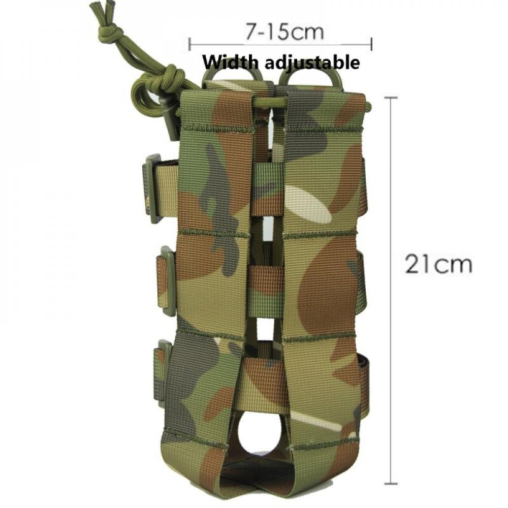 Outdoor Nylon Tactical Kettle Bag Water Bottle Pouch Military Cover Holster HOT 