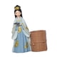 thumbnail image 3 of Portalápices de resina con forma de figura de belleza china, soporte para instrumentos de escritura y pinceles de maquillaje. Azul, 3 of 9