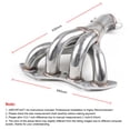thumbnail image 3 of Stainless Racing Manifold Header Exhaust For 01-05 HONDA CIVIC DX/LX D17 1.7 EM2/ES1, 3 of 7