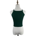 thumbnail image 5 of Women's Ribbed Knit Shirt Summer Basic Sleeveless Cami Crop Top, 5 of 6