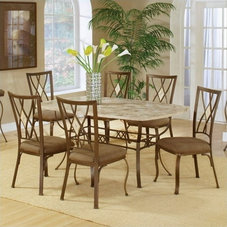 Hillsdale Furniture Brookside 7 Piece Rectangle Dining Set With Diamond Back Chairs