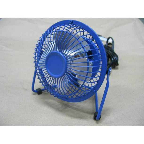 Mainstays 4 inch Mini Desk Fan, Metal, 360Degree Pivot Personal