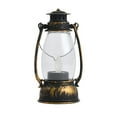 thumbnail image 2 of Visland Decorative Candle Lantern LED Flameless Light, Plastic LED Candle, Indoor %26 Outdoor Hanging Vintage Lights, Halloween Christmas Day Decoration, 2 of 3