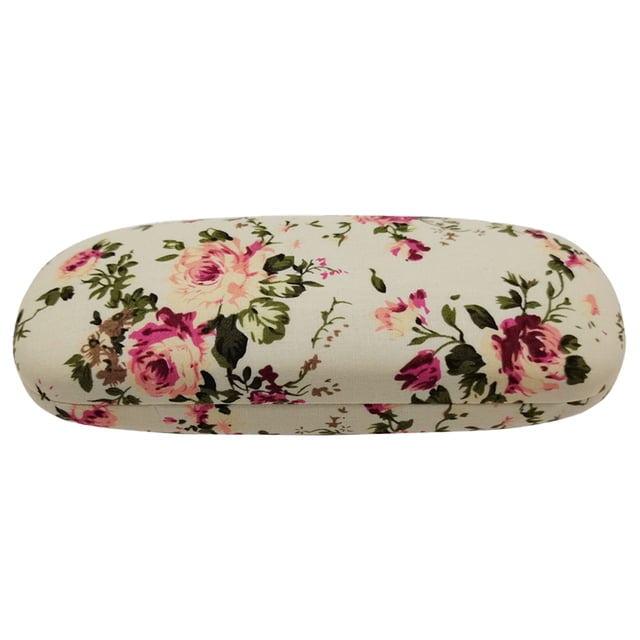 Lindo estuche para gafas de tela con motivos florales Estuche para gafas de tela de algodón con motivos florales