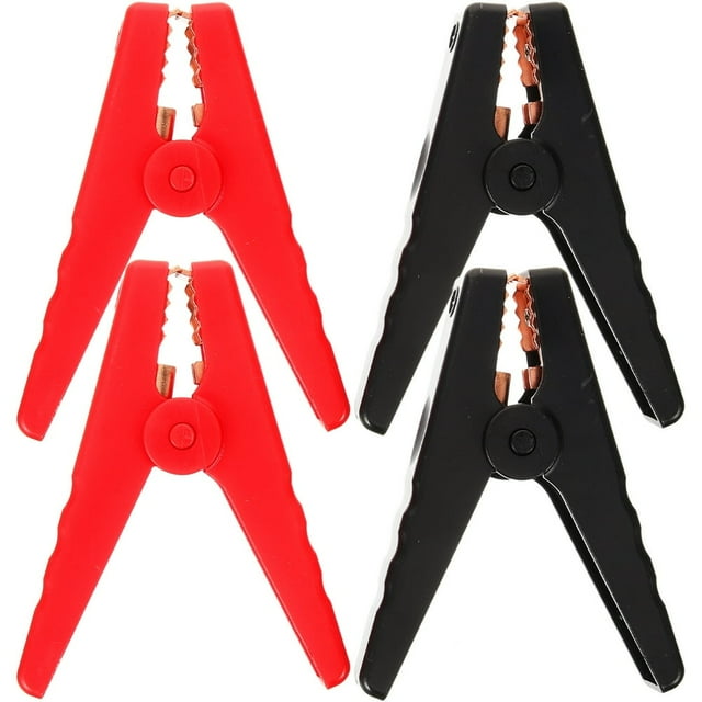 LOVEVER 4pcs Jumper Cable Clamp Battery Jumper Cable Clamp Jumper Cable End Car Accessory