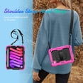 thumbnail image 4 of navor Rugged Cover Compatible with iPad Mini 6 (2021), Rotatable Kickstand Shoulder & Hand Strap Shockproof Heavy Duty Protective Case, 4 of 9