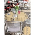 thumbnail image 5 of Outdoor Tablecloth with Umbrella Hole for Patio/Picnic/Party/Camping, Khaki Flower Branch Waterproof Table Cloth Round Cover Washable, Spring Summer Farmhouse Botanical (Dia 60"), 5 of 8