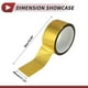 thumbnail image 4 of Cinta de rayas Unique Bargains 45mmx50m, calcomanías de rayas para coches, motocicletas y barcos, calcomanías DIY tono dorado mate 1 pieza, 4 of 7
