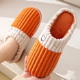 thumbnail image 4 of Pantuflas de algodón para otoño e invierno, pantuflas de algodón para mujer, suela gruesa, cálidas, para el hogar, de gran tamaño, para hombre, 4 of 6