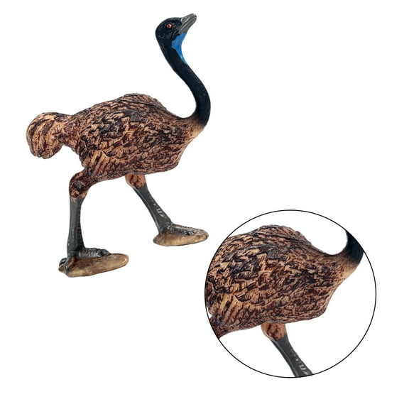 OUNONA Creative Ostrich Decoration with Delicate Simulation Design for Home or Office Plastic Multi Colored 1PC
