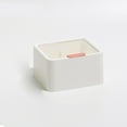 thumbnail image 3 of Lipstick Storage Box Cotton Swab Storage Box Lipstick Storage Box Large Capacity Double Layer Grid Design Transparent Storage Box With Lid For  White, 3 of 5