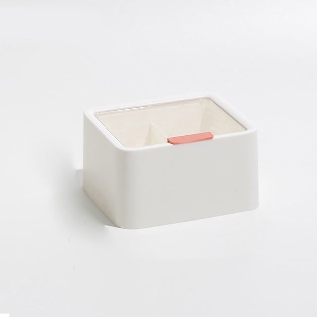 Caja De Almacenamiento De Lápiz Labial De Gran Capacidad, Diseño De Rejilla De Doble Capa, Caja De Almacenamiento Transparente Con Tapa Para El Hogar Y La Oficina