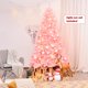 thumbnail image 3 of Árbol de Navidad BestComfort, artificial, rosa, 2,3 m/2,1 m, con bisagras, 3 of 8