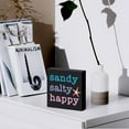 thumbnail image 5 of Zomyto 5"x5" Summer Decor Sandy Salty Happy Sign, Summer Decorations, Beach Decor Coastal Decor, Starfish Decor, 5 of 6
