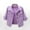 Purple, variant on Delayuji Jean Jacket Women Women's 3/4 Sleeve Colored Cropped Denim Jacket Light Wash Jacket Lohas Time Coat Casual Jackets for Women Pink L