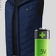 thumbnail image 3 of Chaleco de algodón lavable y calefactable para hombre, ajustable, con carga USB (azul, talla L), 3 of 7