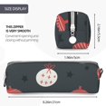 thumbnail image 5 of XMXT Leather Pencil Case, Christmas Ball Decoration Large Capacity Pencil Pouch for Student Teens Women, 5 of 9