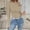 Khaki, variant on Nmnitkp Sweaters for Women Tunic Sweaters Lightweight Fall Casual Long Sleeve Crewneck Pullover Tops Black,L